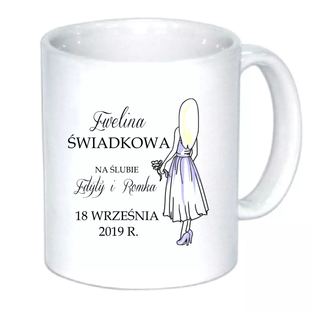 KUBEK dla Świadkowej