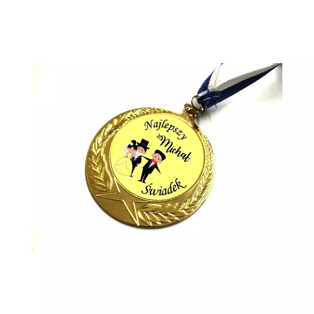 MEDAL ŚWIADEK dla świadka podziękowanie ślub IMIĘ