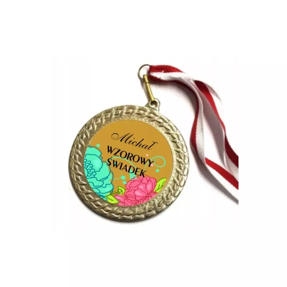 MEDAL ŚWIADEK dla świadka podziękowanie ślub IMIĘ