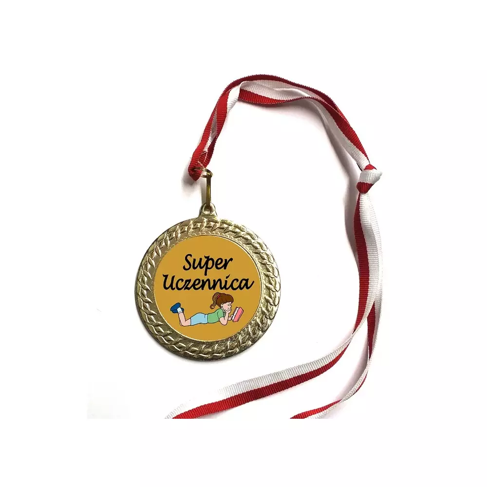 Medal prezent uczennicy grawer roku