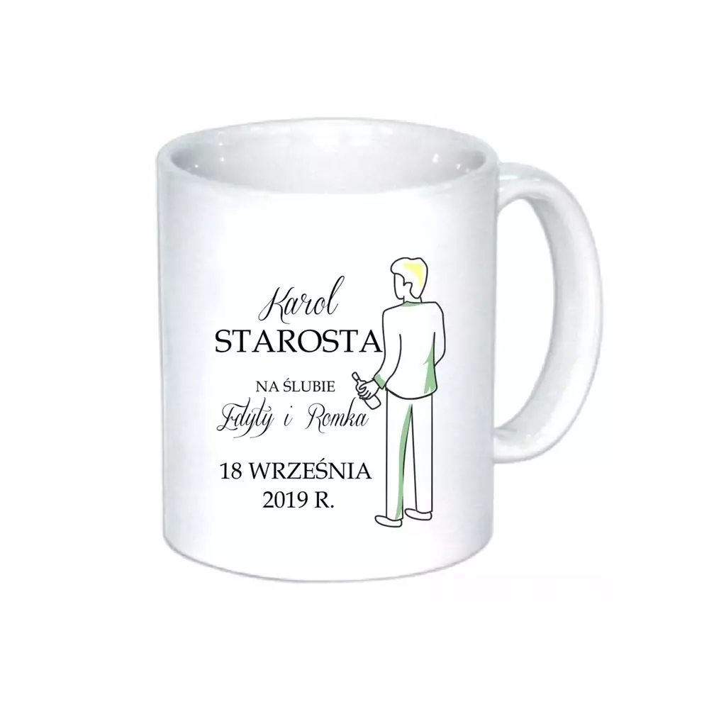 Kubek STAROSTA podziękowanie ŚLUB starosty