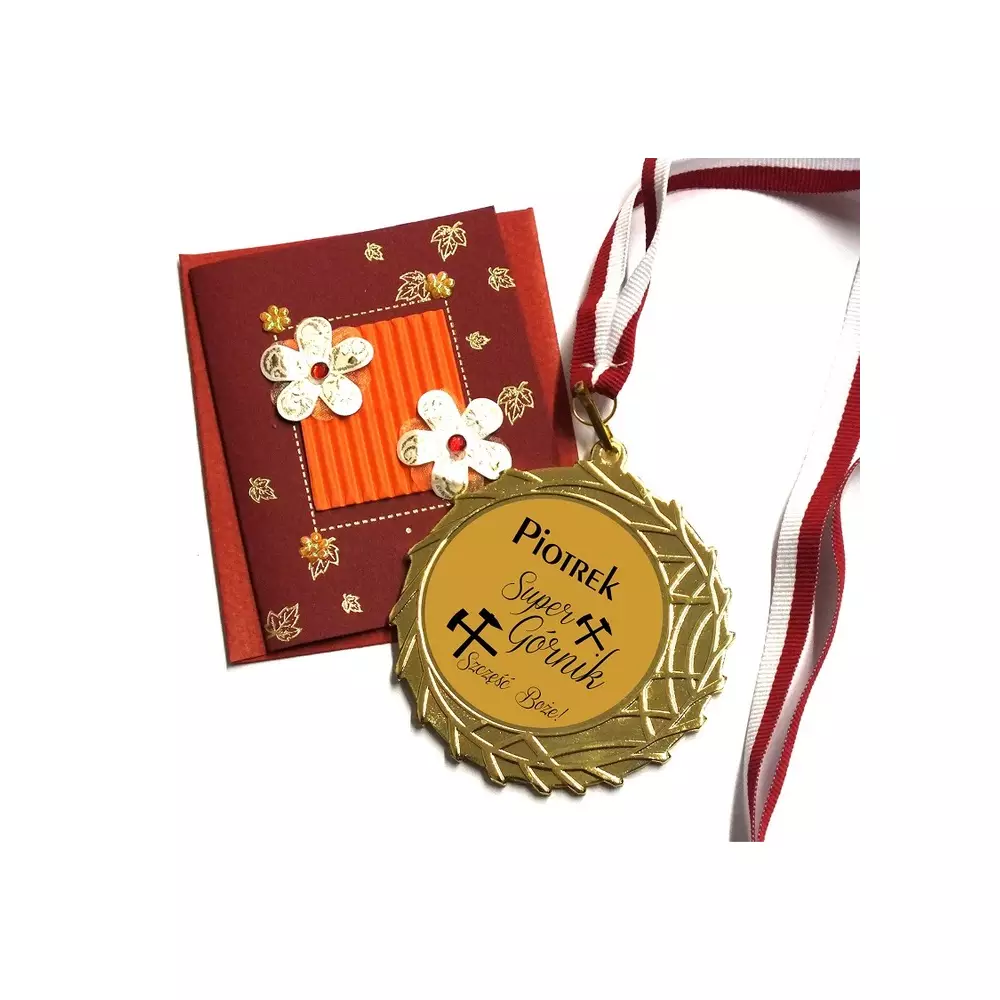 MEDAL GÓRNIK górnika grubiorza barbórka IMIĘ