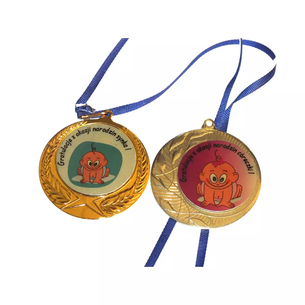 medal NA PĘPKOWE Prezent Okazji NARODZIN dziecka