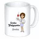 Kubek PIELĘGNIARKA pielęgniarki IMIĘ emerytka