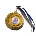 Medal chrzest roczek ZDJĘCIE prezent dla rodziców