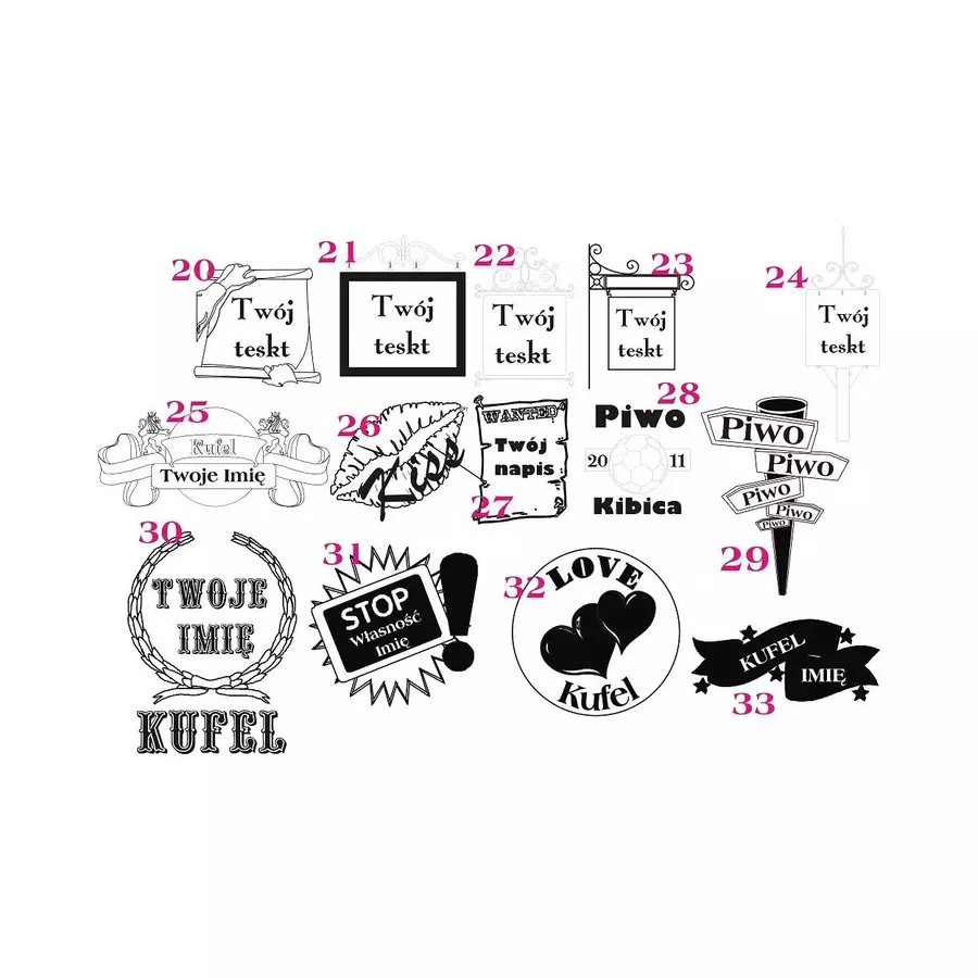 Kufle pokal do piwa super wujek