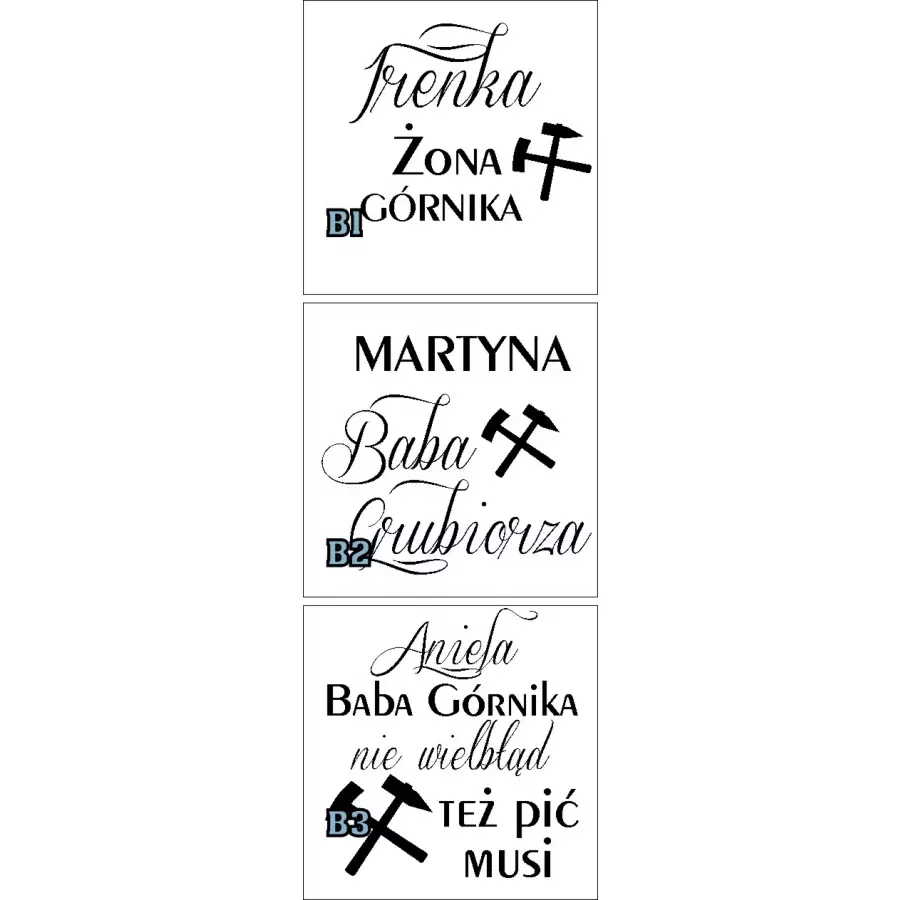 KUFEL poksl grawer górnika barbórka grubiorza