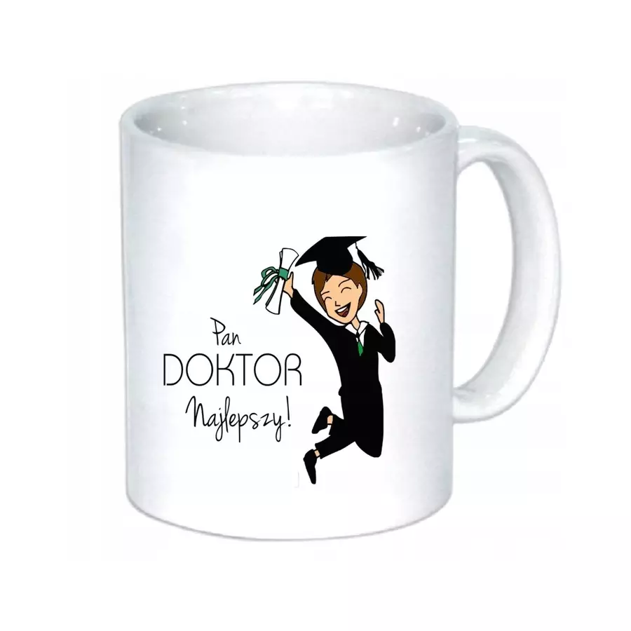 Kubek PAN DOKTOR prezent obrona inżyniera magistra doktora
