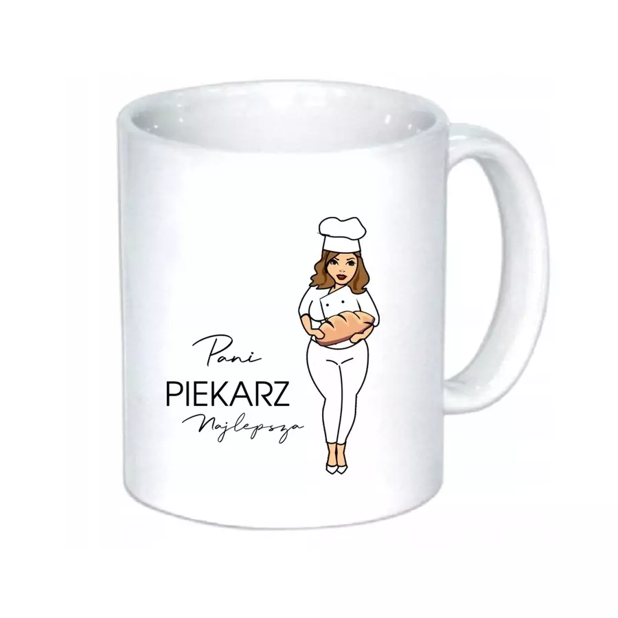 Kubek Pani PIEKARZ prezent emeryta piekarnia