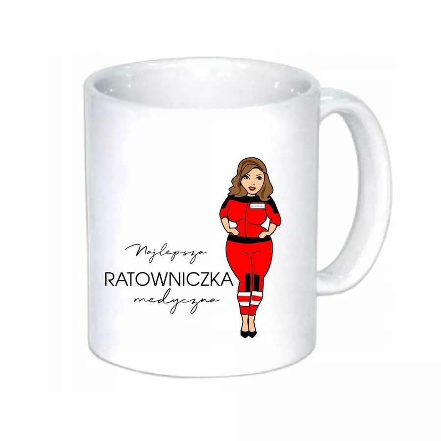Kubek RATOWNICZKA MEDYCZNA ratownika prezent KURS