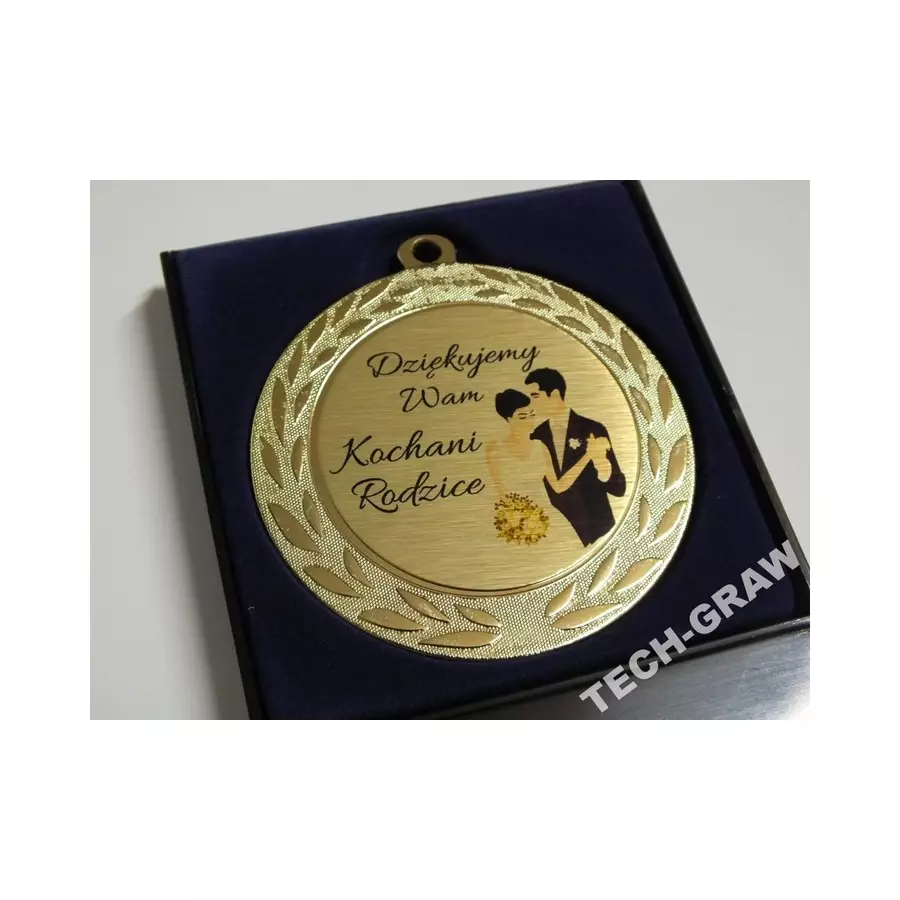 MEDAL ETUI SZARFA dla Rodziców GRAWER