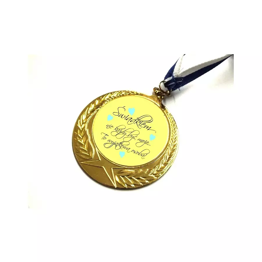 Medal dla świadka grawer ślub podziękowanie gift