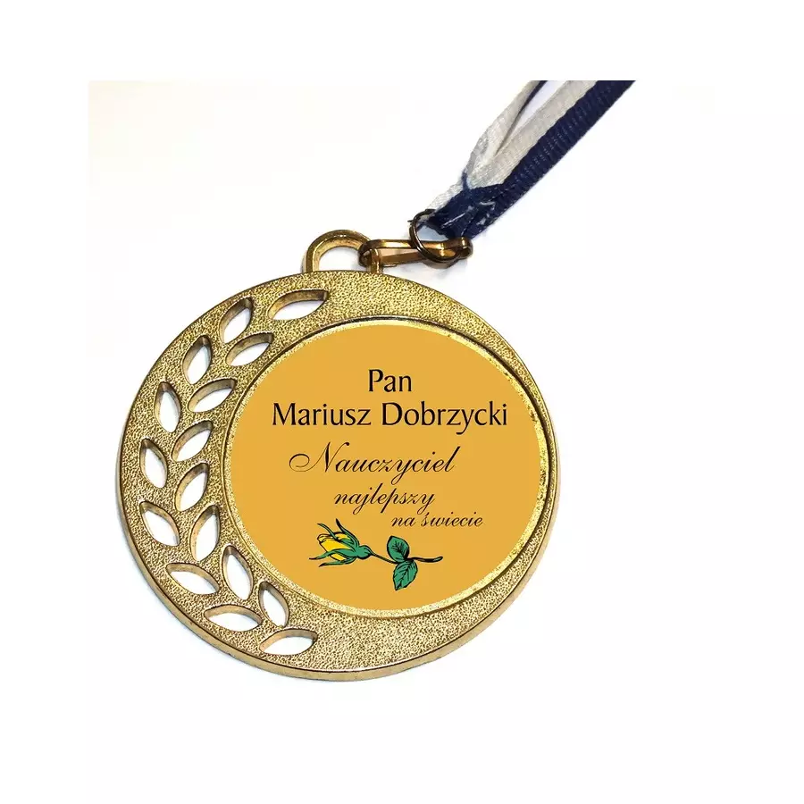 Medal nauczyciela dzień nauczyciela grawer imię